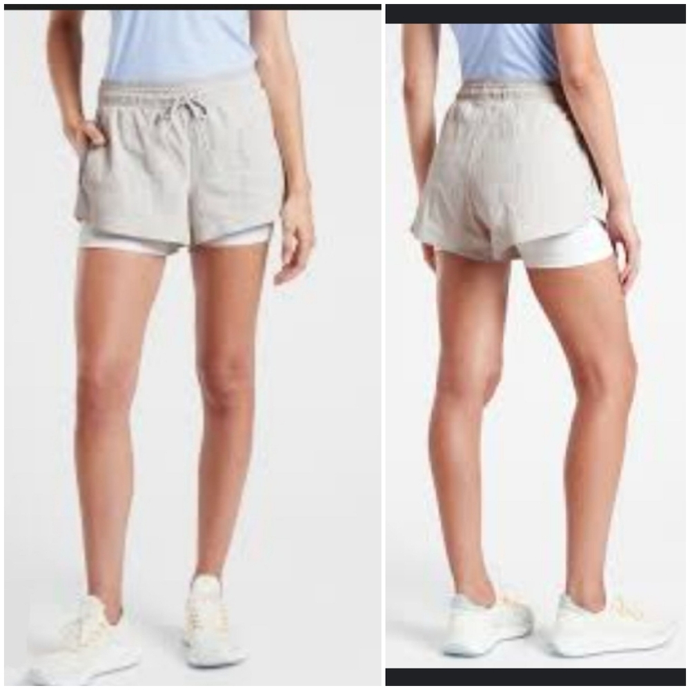 Athleta Trekkie Crest 2 n 1 Shortie Sz 12